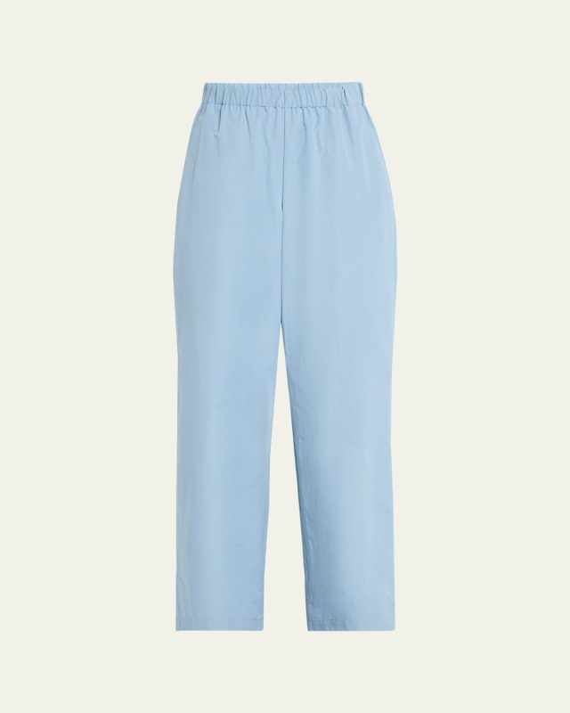 Riverside Wide-Leg Organic Cotton Poplin Pants